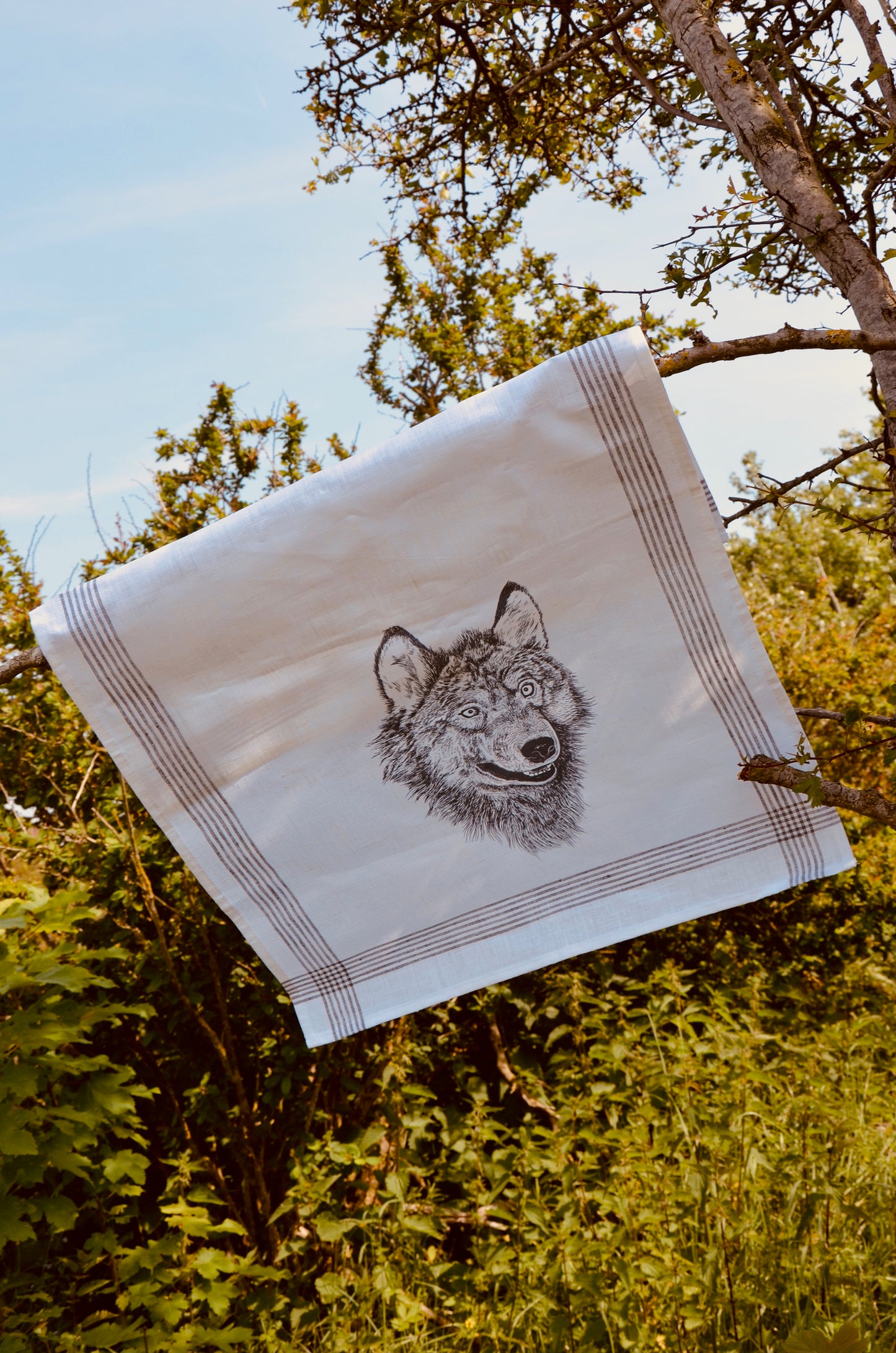 Geschirrhandtuch Wolf